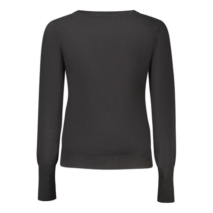 Guess Jeans Black Viscose Women Cardigan