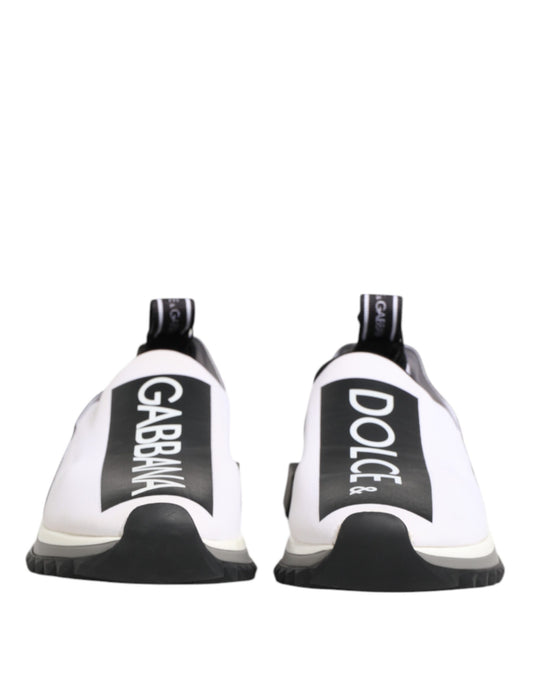 Dolce & Gabbana Sorrento Slip-On Sneakers Noir et Blanc