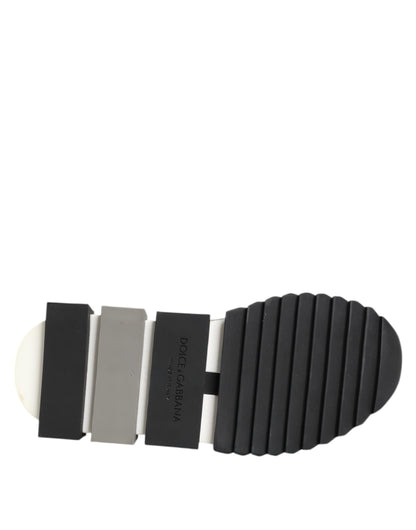 Dolce & Gabbana Black White Slip On Sorrento Sneakers Shoes
