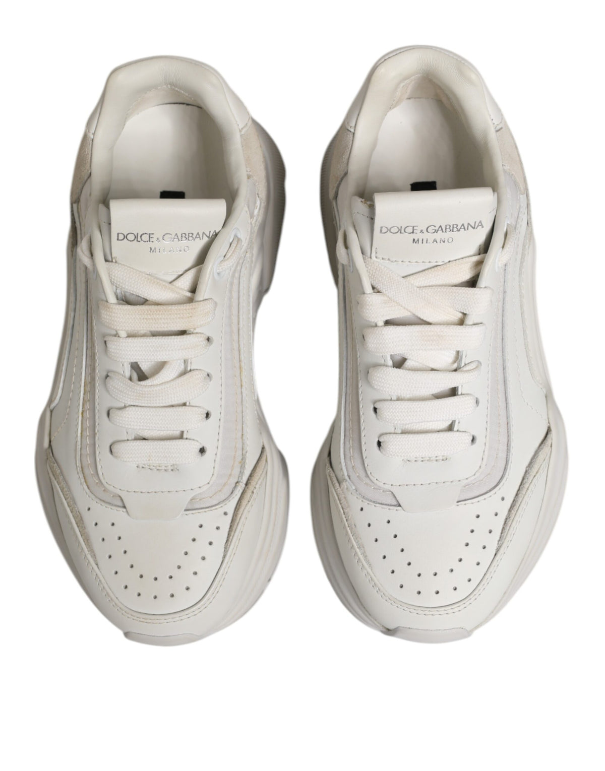 Dolce & Gabbana White Daymaster Low Top Sneakers