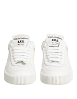 Dolce & Gabbana White Miami Leather Low Top Sneakers