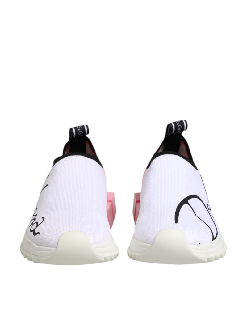Dolce & Gabbana Sorrento Sneakers - White and Pink