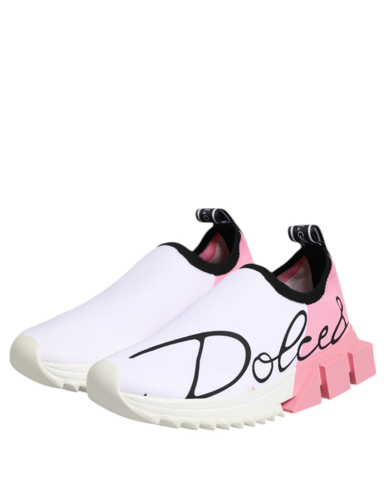 Dolce & Gabbana Sorrento Sneakers - White and Pink