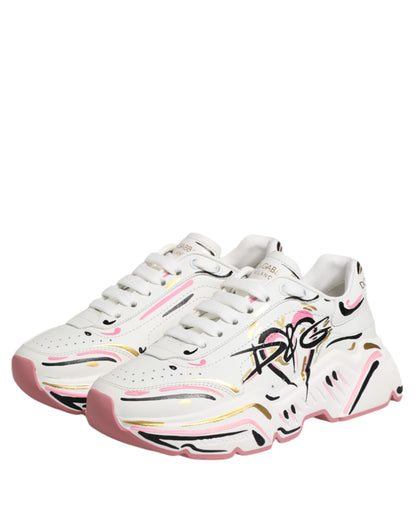 Dolce &amp; Gabbana Multicolor Hand Painted DAYMASTER Sneaker Schoenen