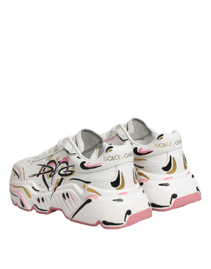 Dolce &amp; Gabbana Multicolor Hand Painted DAYMASTER Sneaker Schoenen