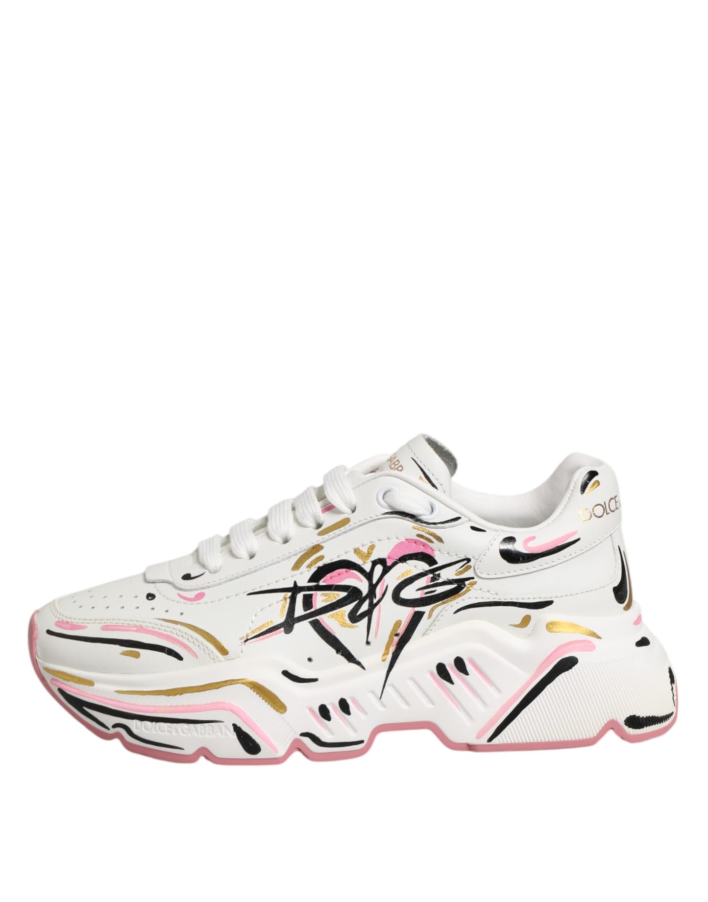 Dolce &amp; Gabbana Multicolor Hand Painted DAYMASTER Sneaker Schoenen