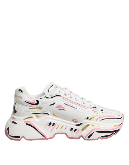 Dolce &amp; Gabbana Multicolor Hand Painted DAYMASTER Sneaker Schoenen