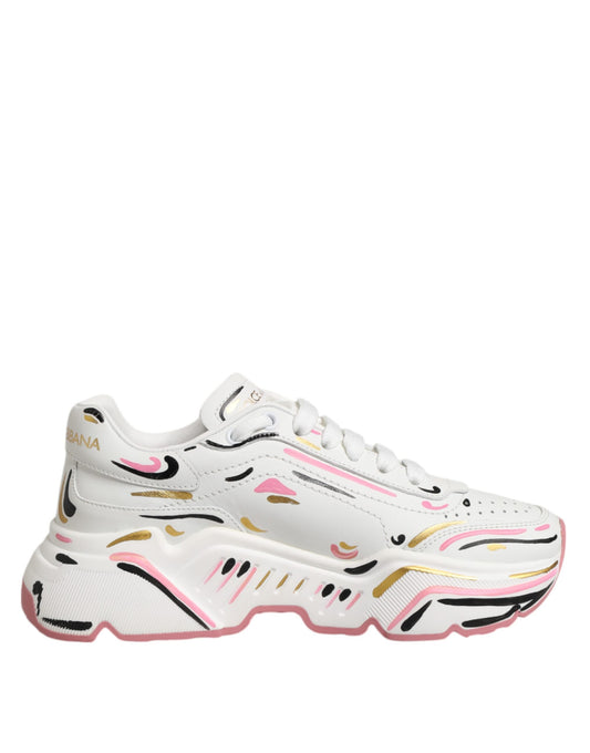 Dolce &amp; Gabbana Multicolor Hand Painted DAYMASTER Sneaker Schoenen