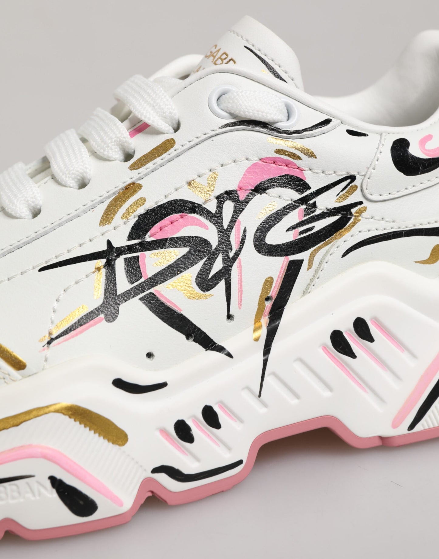 Dolce &amp; Gabbana Multicolor Hand Painted DAYMASTER Sneaker Schoenen