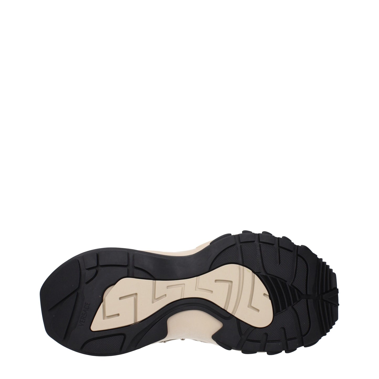 Sneakers en tissu beige Versace