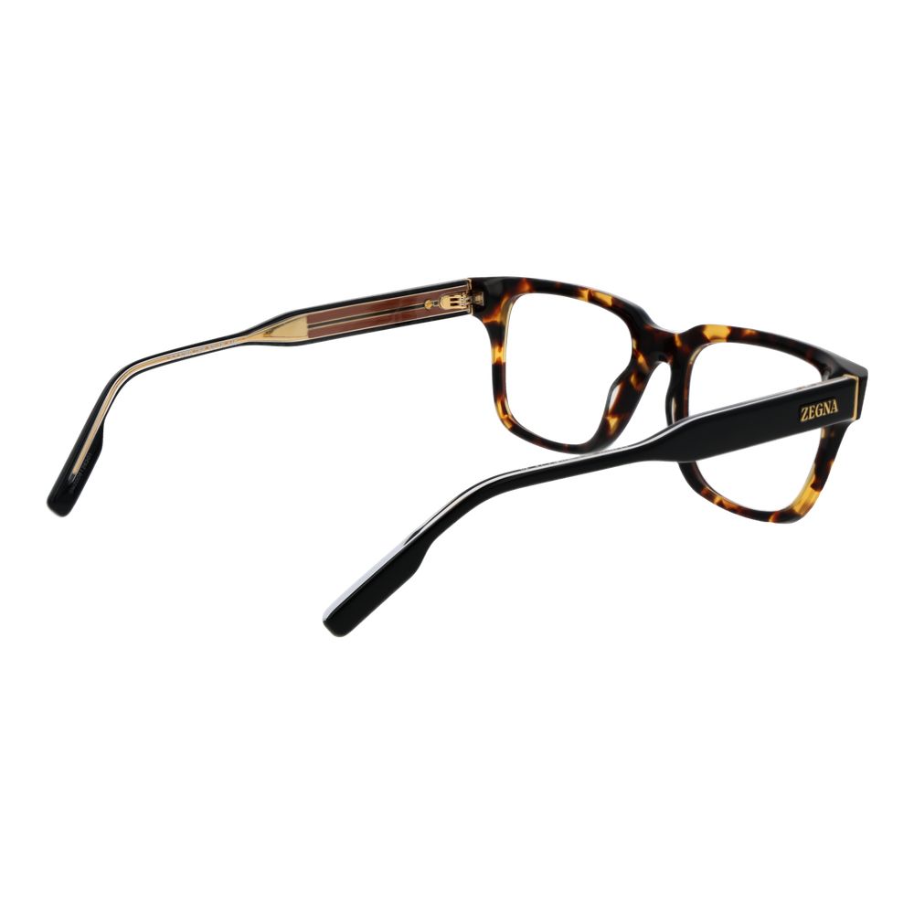 Ermenegildo Zegna Monture de Lunettes pour Hommes en Brun