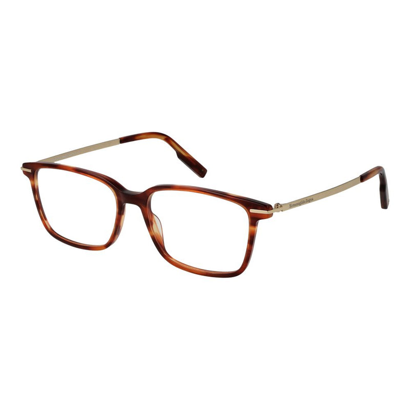 Ermenegildo Zegna Monture de Lunettes pour Hommes en Acétate Marron