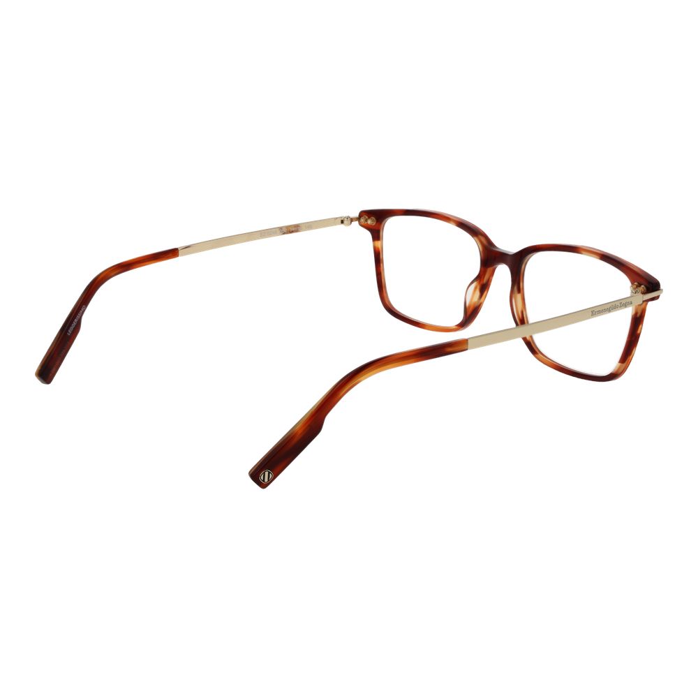 Ermenegildo Zegna Monture de Lunettes pour Hommes en Acétate Marron