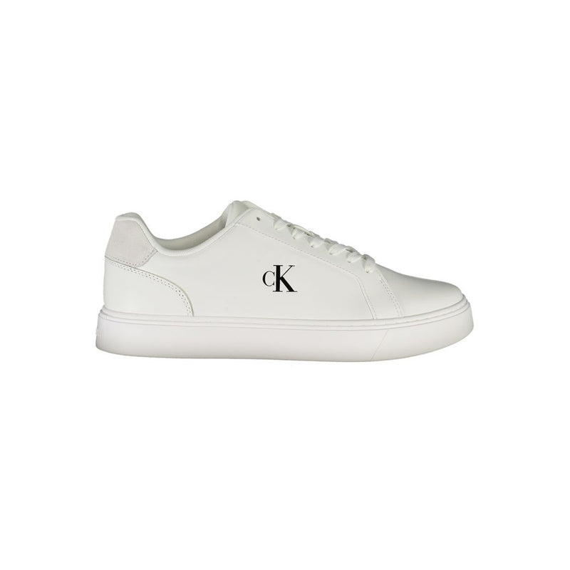 Calvin Klein White Leather Men Sneaker - All-Day Comfort & Style