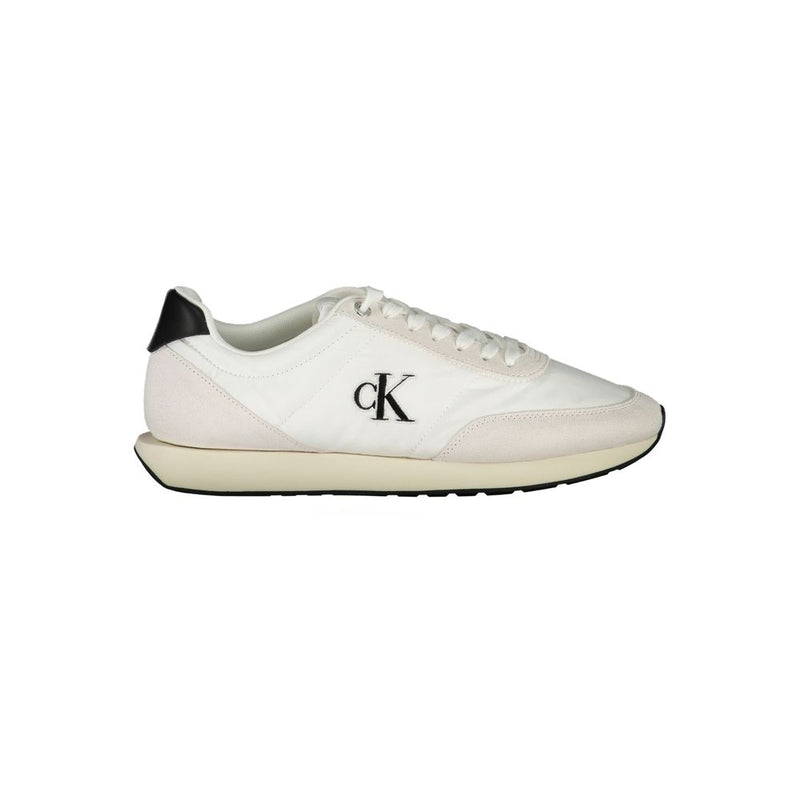 Calvin Klein White Polyester Men Sneaker - Sustainable Style