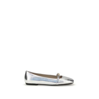 PINKO Ballerinas met metallic afwerking