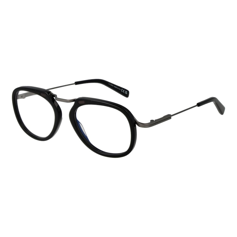Ermenegildo Zegna Black Men's Glasses Frame