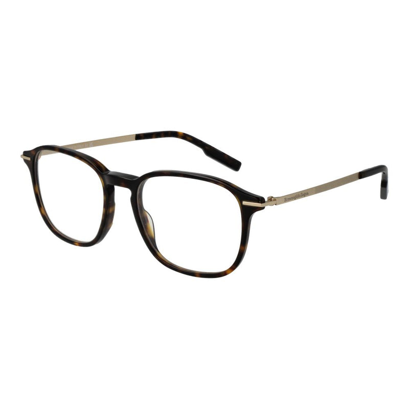 Ermenegildo Zegna Monture de Lunettes pour Hommes en Acétate Marron