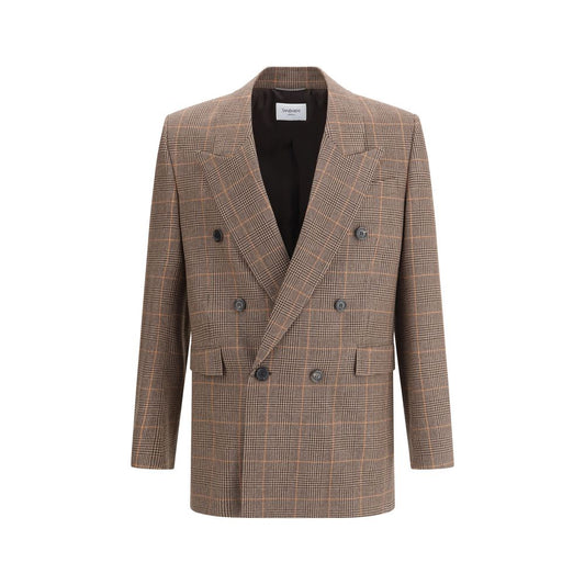 Blazer en laine Prince de Galles Saint Laurent
