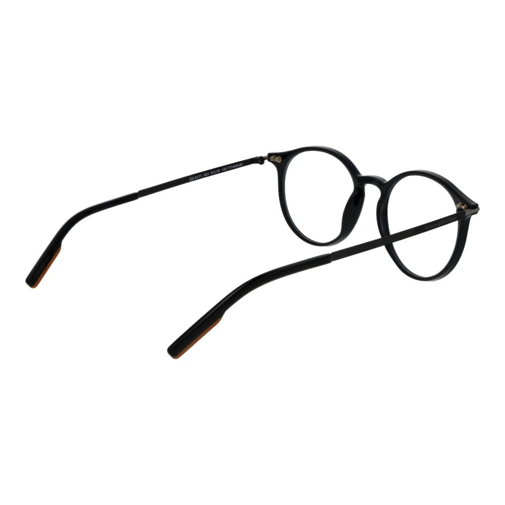 Ermenegildo Zegna Black Unisex Glasses Frame