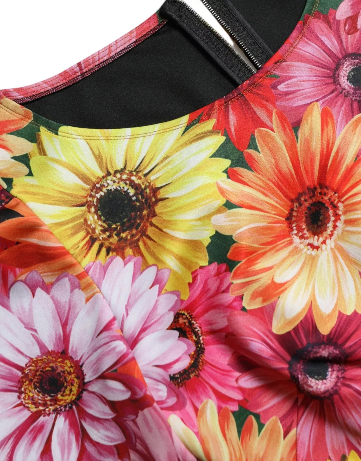 Dolce & Gabbana Robe Mini Époussetée Imprimée Floral Multicolore