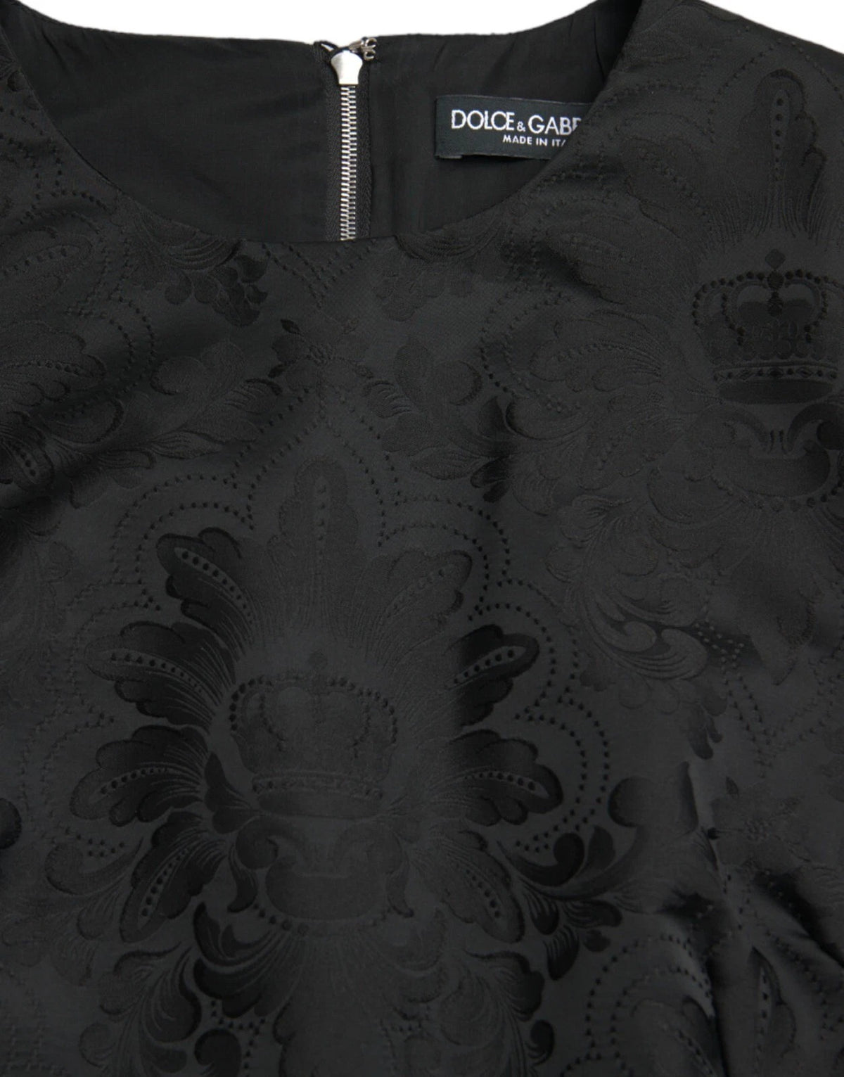 Robe Mini A-Line Sans Manches Dolce & Gabbana Noir