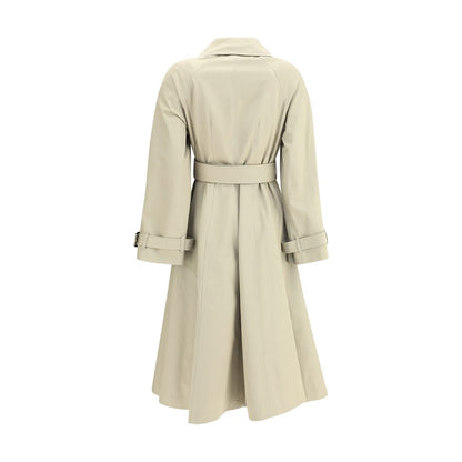 Burberry Ellingham lange gabardine trenchcoat met een aansluitende en uitlopende pasvorm