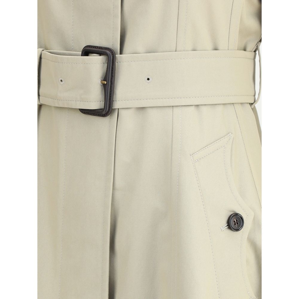 Burberry Ellingham lange gabardine trenchcoat met een aansluitende en uitlopende pasvorm