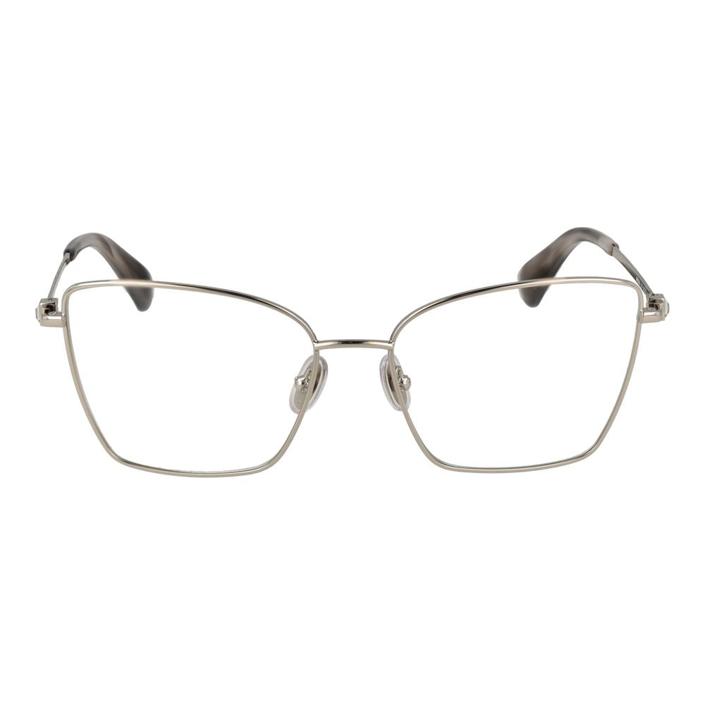 Max Mara Silver Women Glasses Frame - Élégant Style Papillon