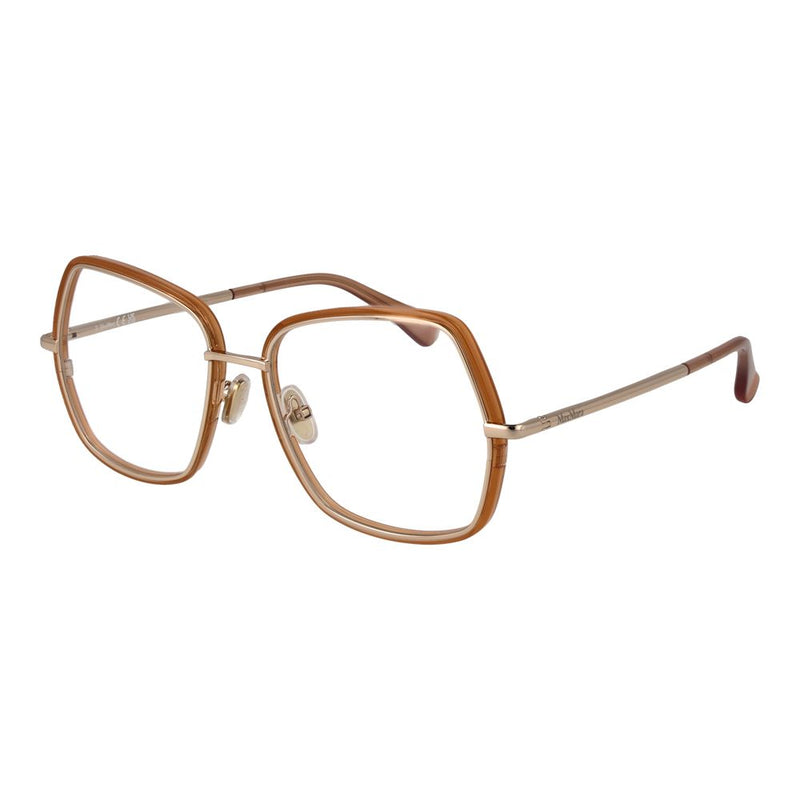 Max Mara Gold Women Glasses Frame - Luxe et Élégance