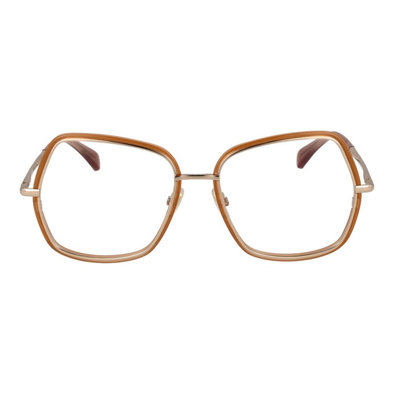 Max Mara Gold Women Glasses Frame - Luxe et Élégance