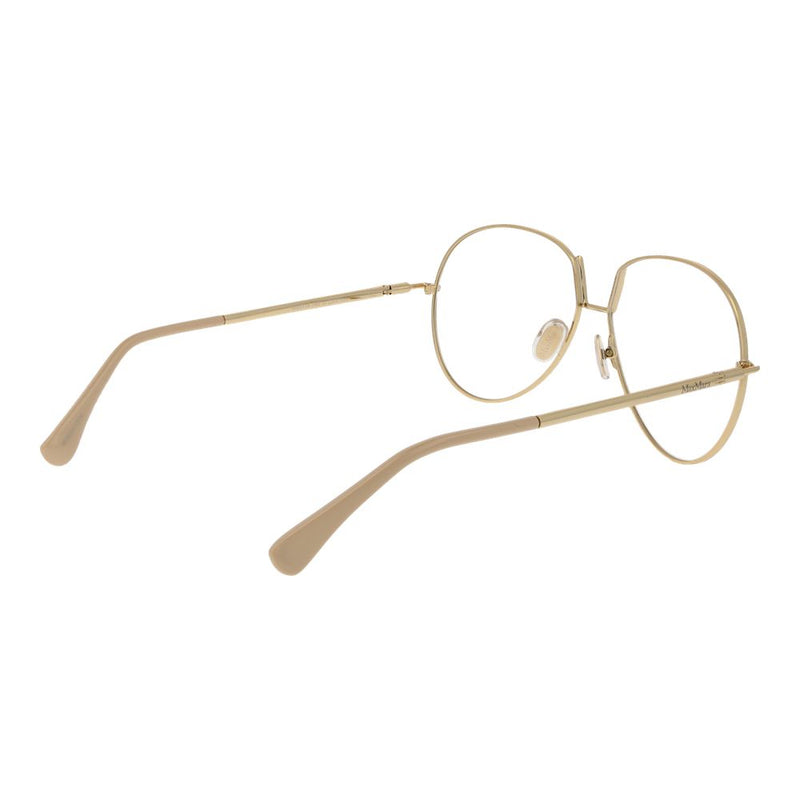 Max Mara Beige Women Glasses Frame - Chic Aviator Style