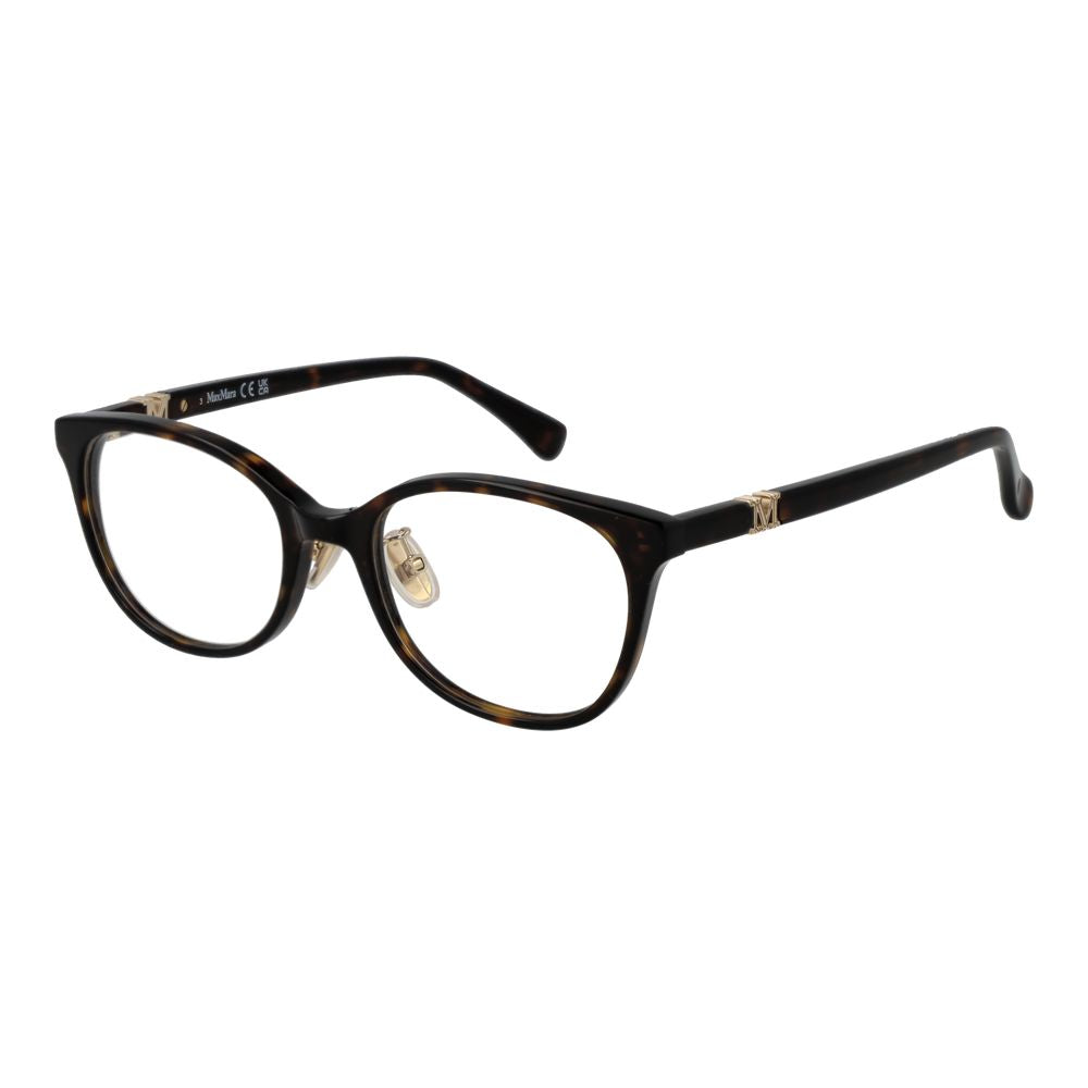 Max Mara Brown Women Glasses Frame - Stylish Acetate Eyewear