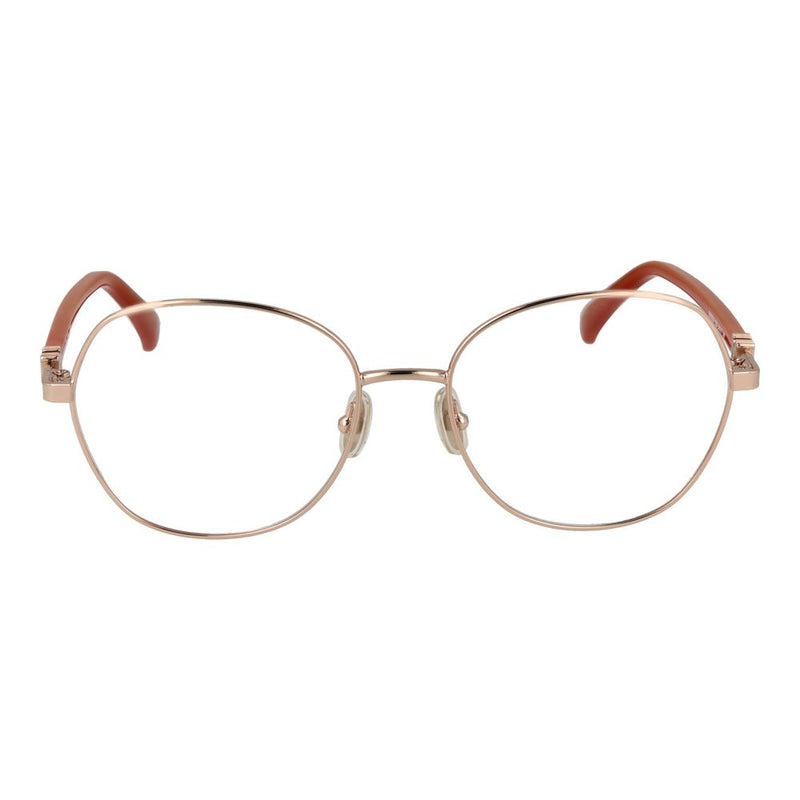 Max Mara Gold Women Glasses Frame - Élégant Design Rond