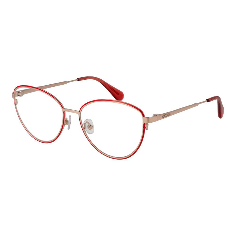 Max & Co Red Women Glasses Frame - Stylish Round Design