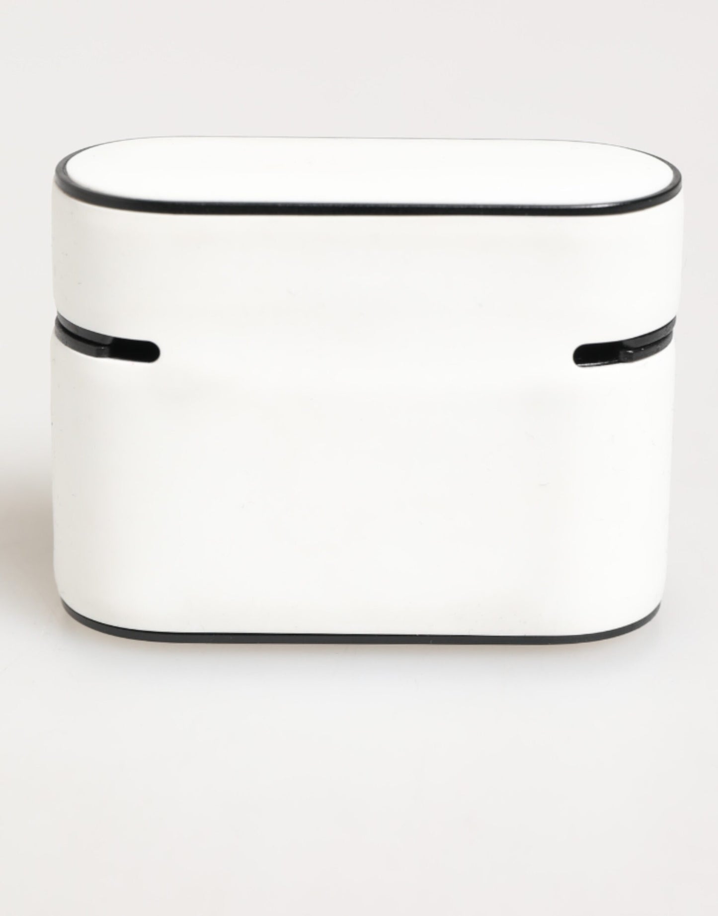 Étui Airpods en caoutchouc blanc et noir avec logo en relief Dolce &amp; Gabbana