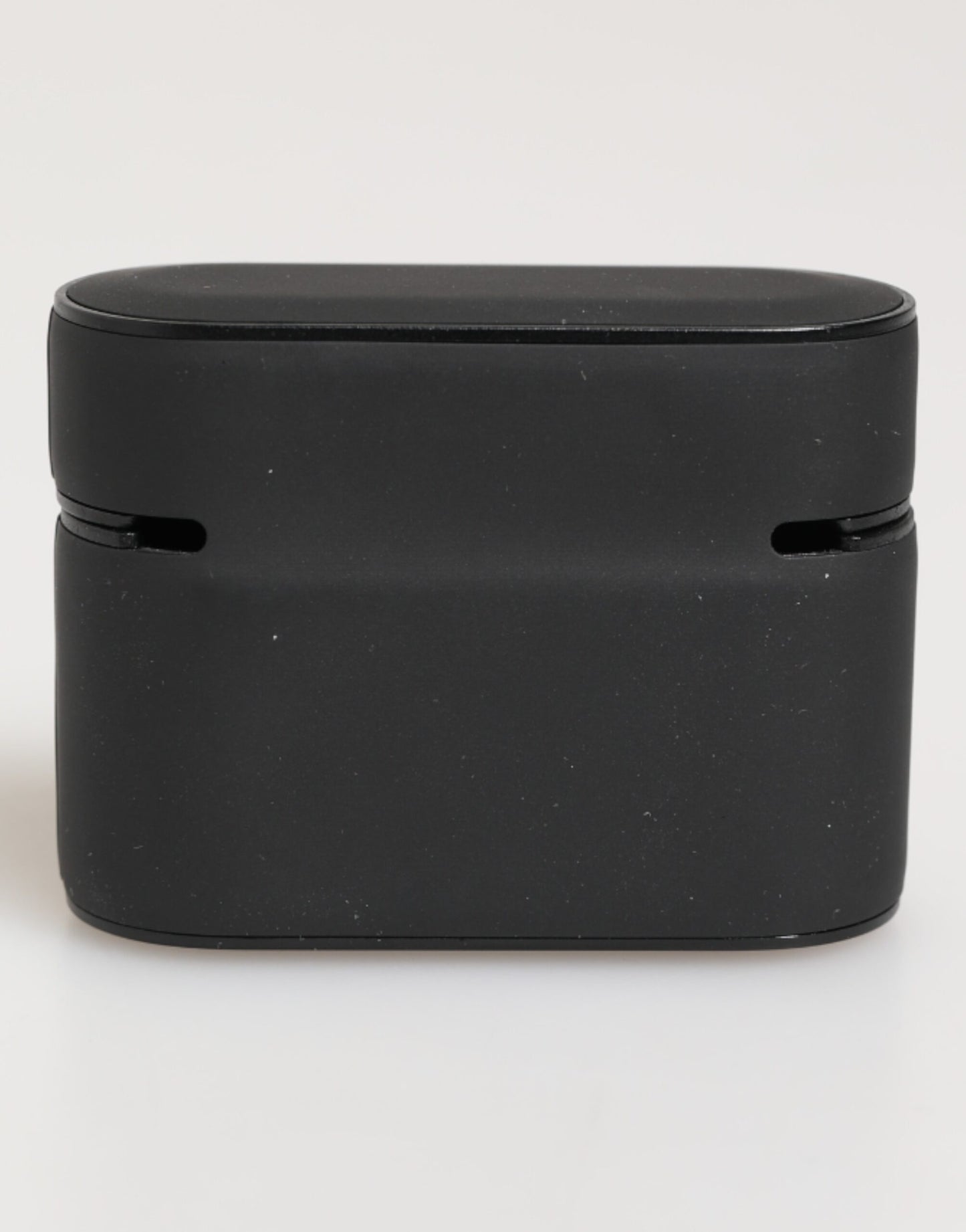 Étui Airpods en caoutchouc noir et jaune avec logo embossé de Dolce & Gabbana