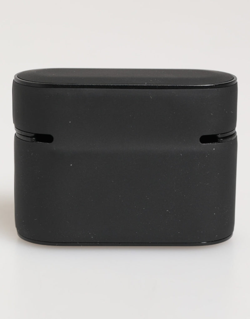 Dolce & Gabbana Black Yellow Rubber Logo Embossed AirPods Case