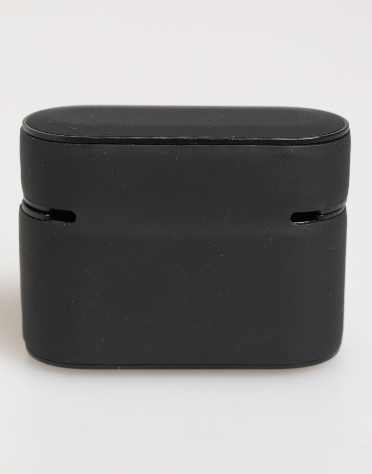 Étui Airpods en caoutchouc noir et orange avec logo en relief Dolce & Gabbana