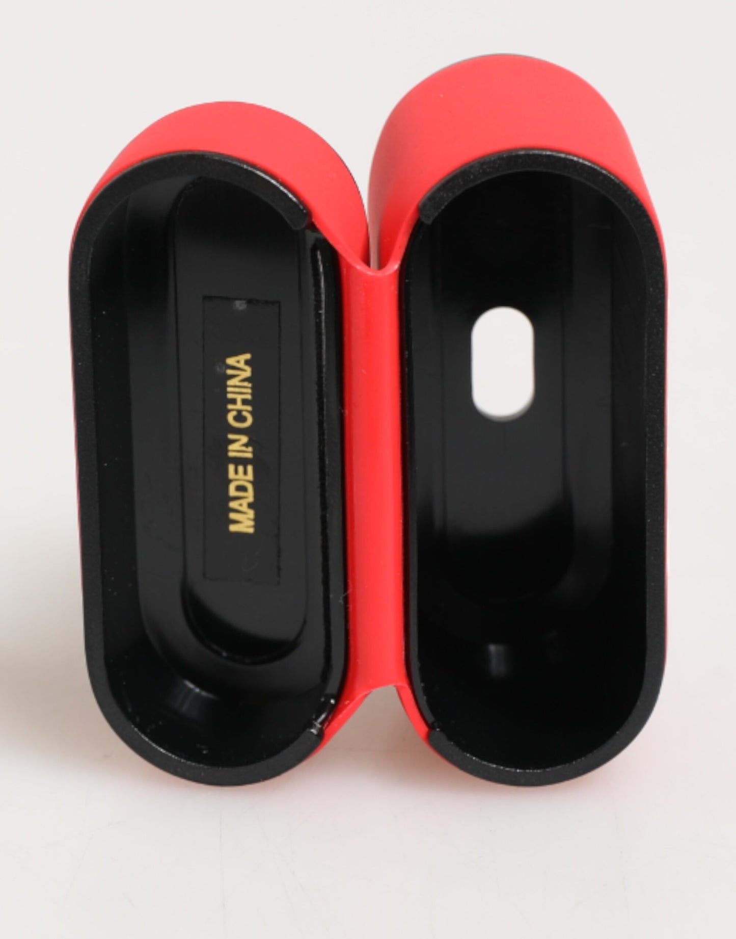 Étui pour Airpods à rabat pour homme en PVC rouge avec logo DG en relief de Dolce & Gabbana
