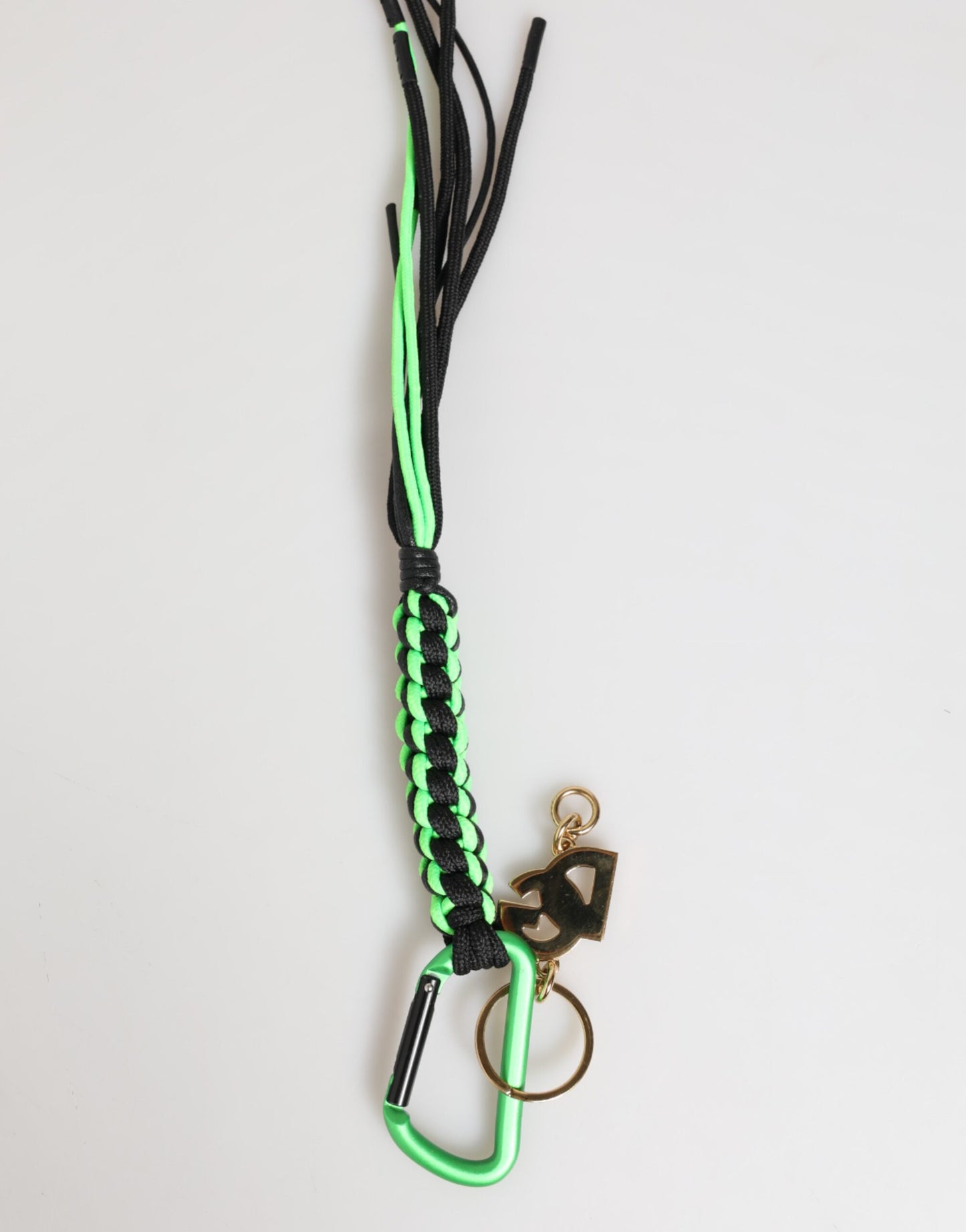 Porte-clés Dolce & Gabbana en ruban multicolore en polyester avec logo DG.