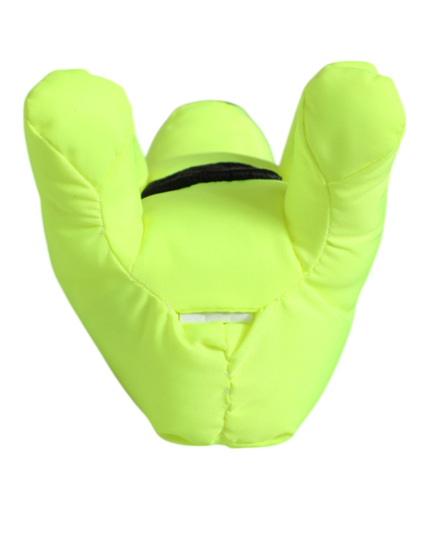 Porte-clés homme Dolce & Gabbana, vert néon, brodé du logo ours, avec fermoir.