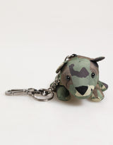 Porte-clés Dolce &amp; Gabbana, camouflage multicolore, silhouette d'animal.