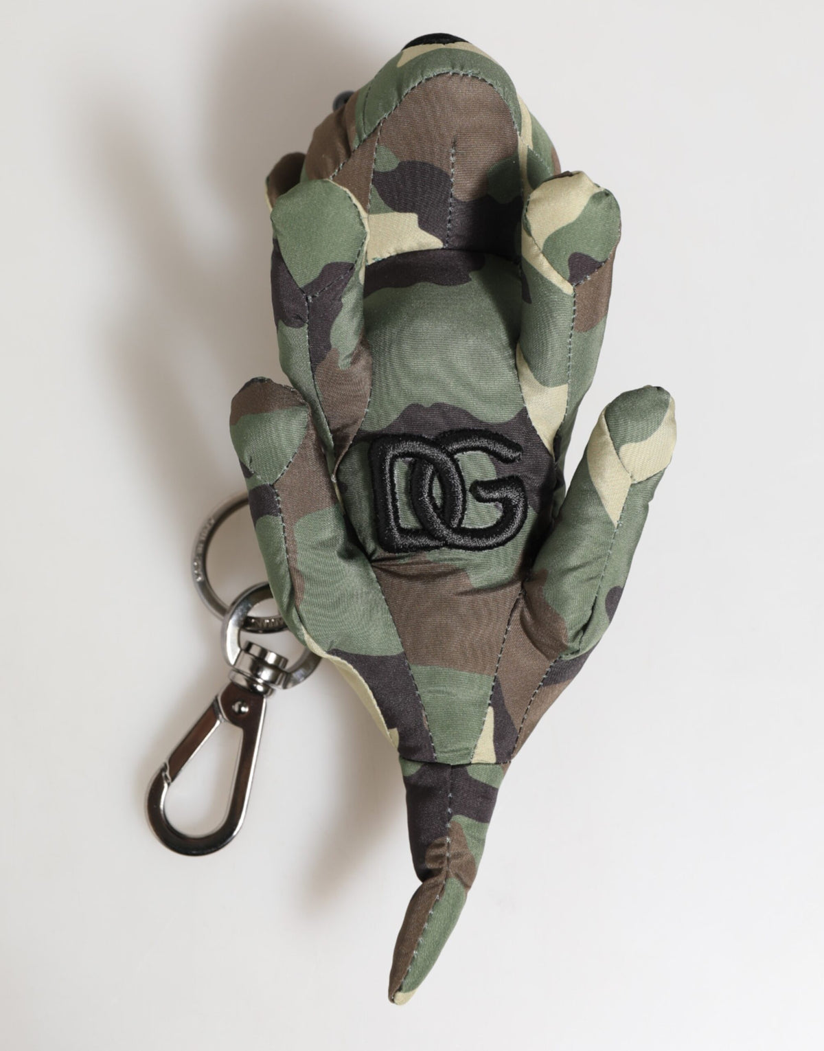 Porte-clés Dolce &amp; Gabbana, camouflage multicolore, silhouette d'animal.