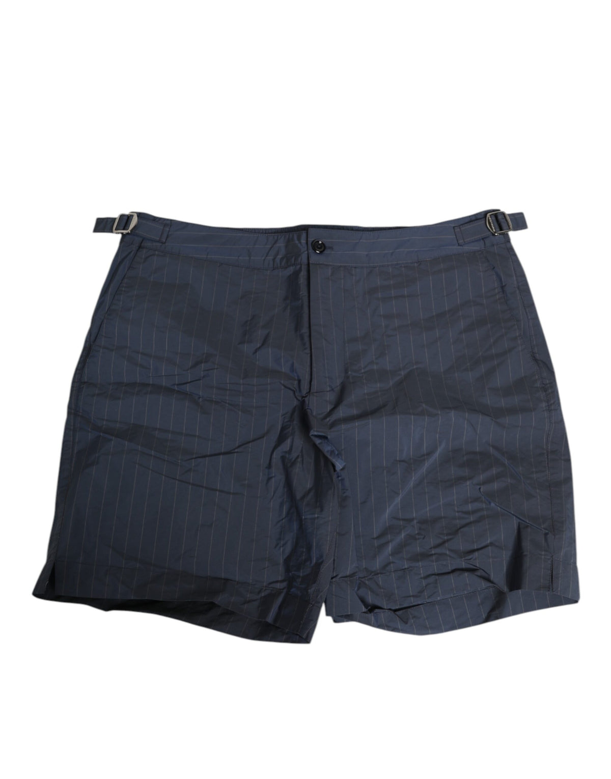 Short de bain pour homme Dolce &amp; Gabbana en polyester bleu marine à rayures.