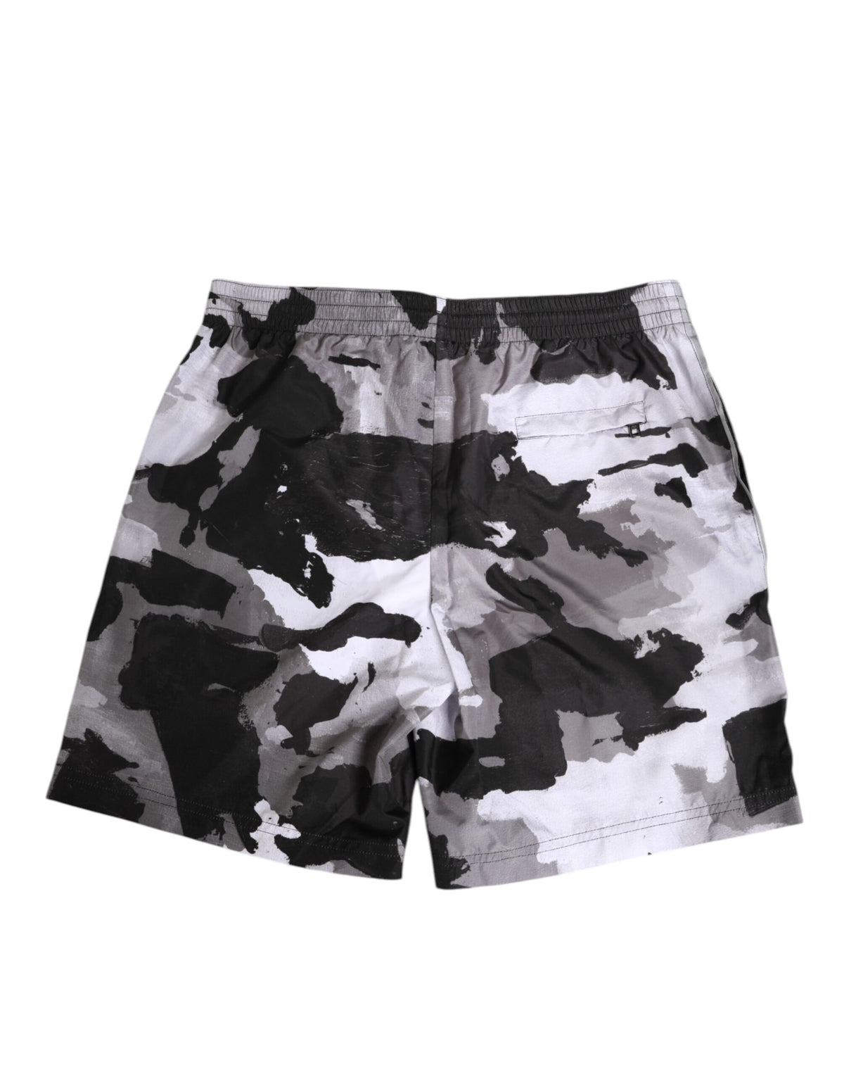 Maillot de bain homme Dolce & Gabbana camouflage noir et blanc à logo DG
