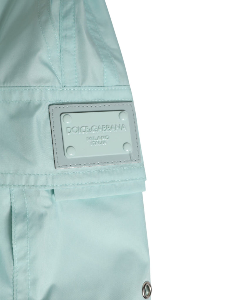 Dolce &amp; Gabbana Aqua Blue Polyester Strandkleding Heren Shorts Badmode