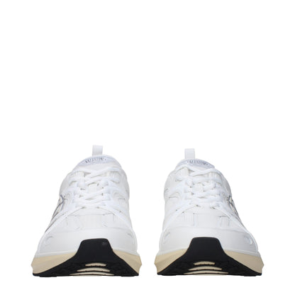Sneakers de sport blanches en tissu de Valentino Garavani