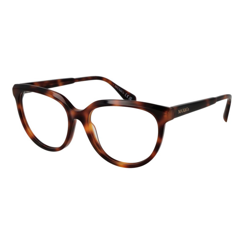 Max & Co Brown Women Glasses Frame - Chic Acetate Design
