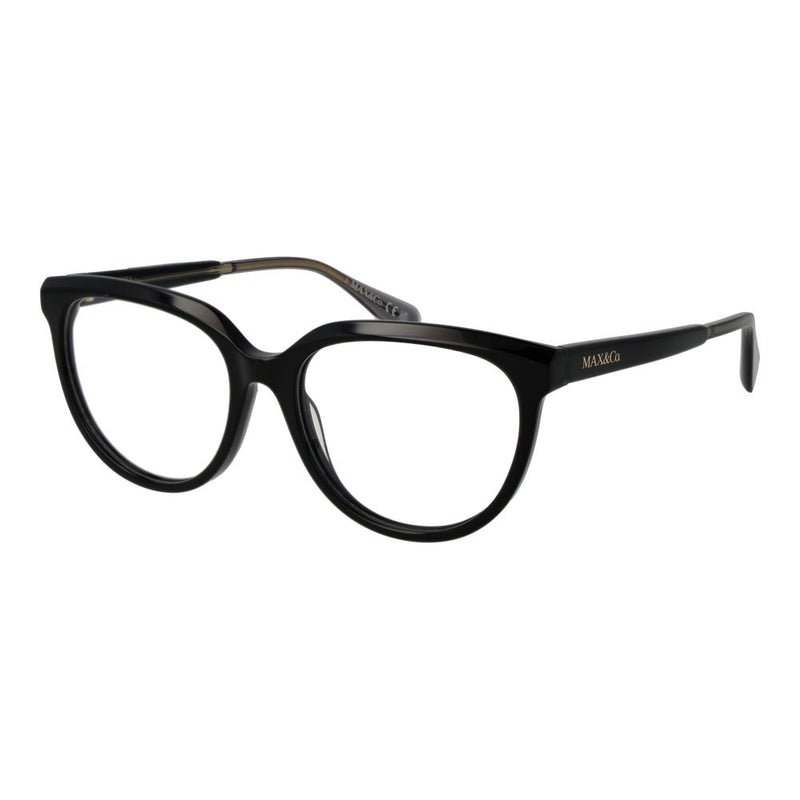 Max & Co Black Women Glasses Frame - Panto Design for Everyday Style